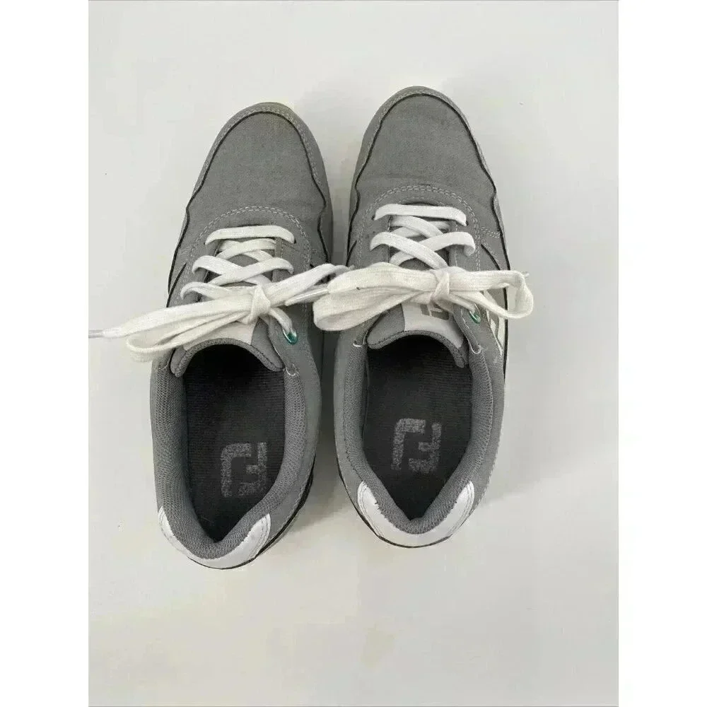FootJoy Women's Sport Retro Golf Shoes Grey 92385 Ladies (Size 6 M) Spikeless - Picture 6 of 8